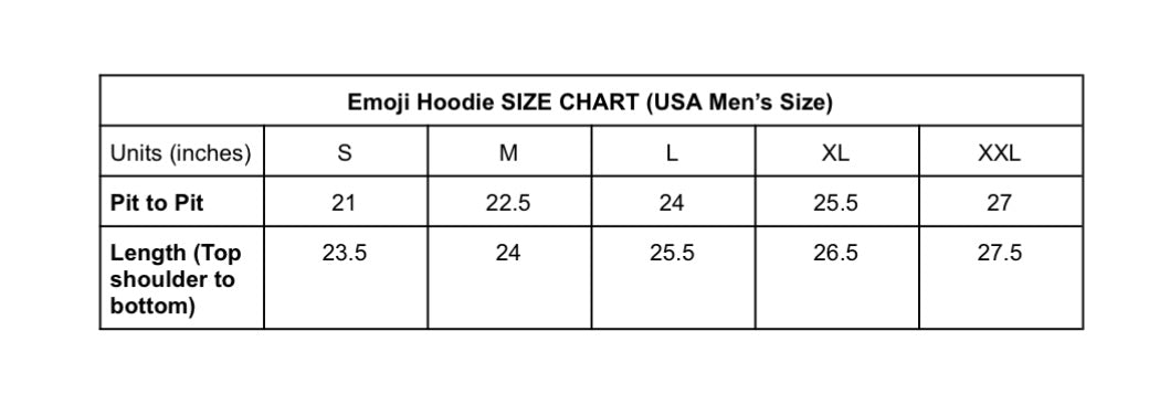 "masked emotions" emoji hoodie