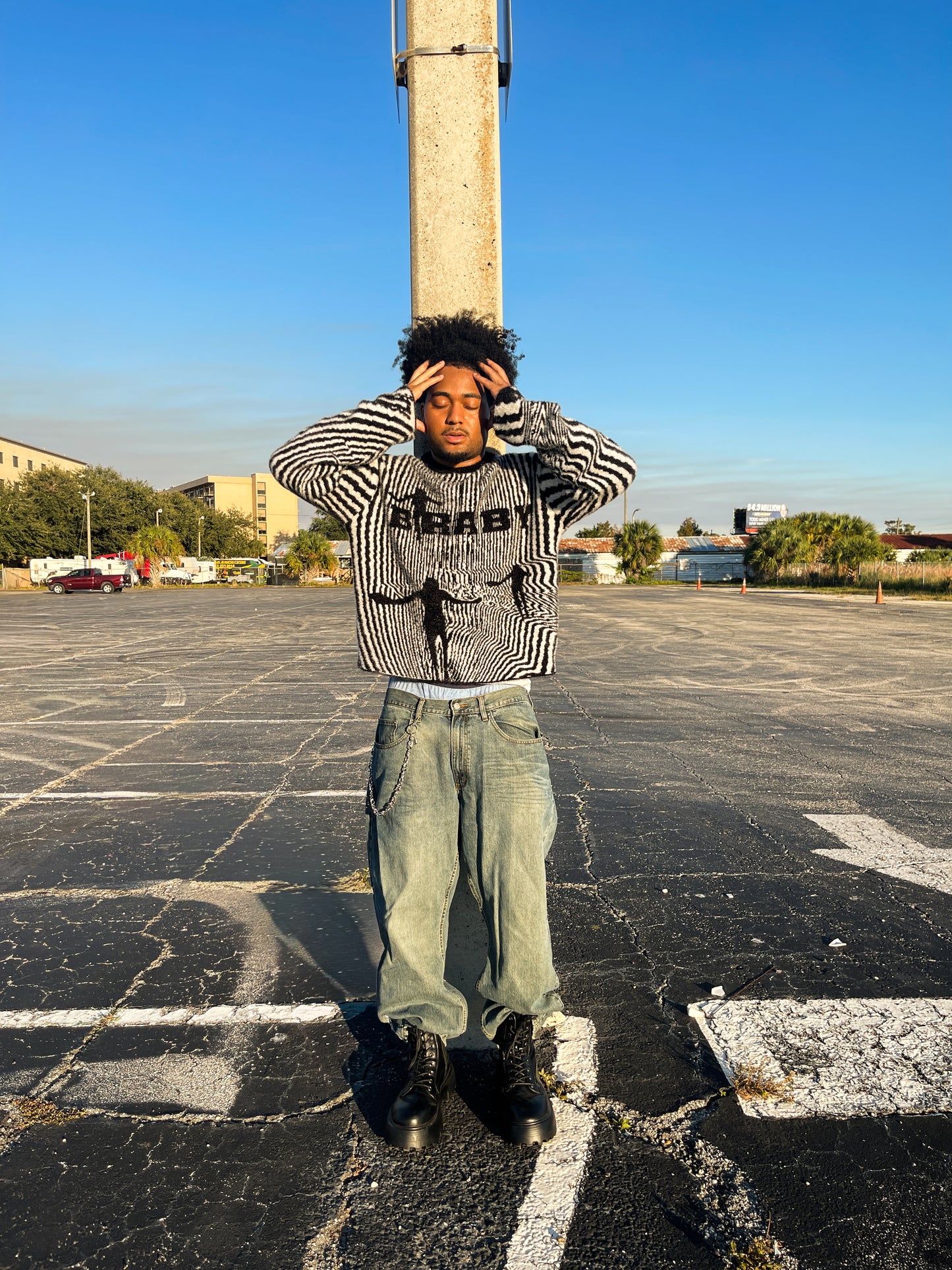 "i lost myself" mohair sweater