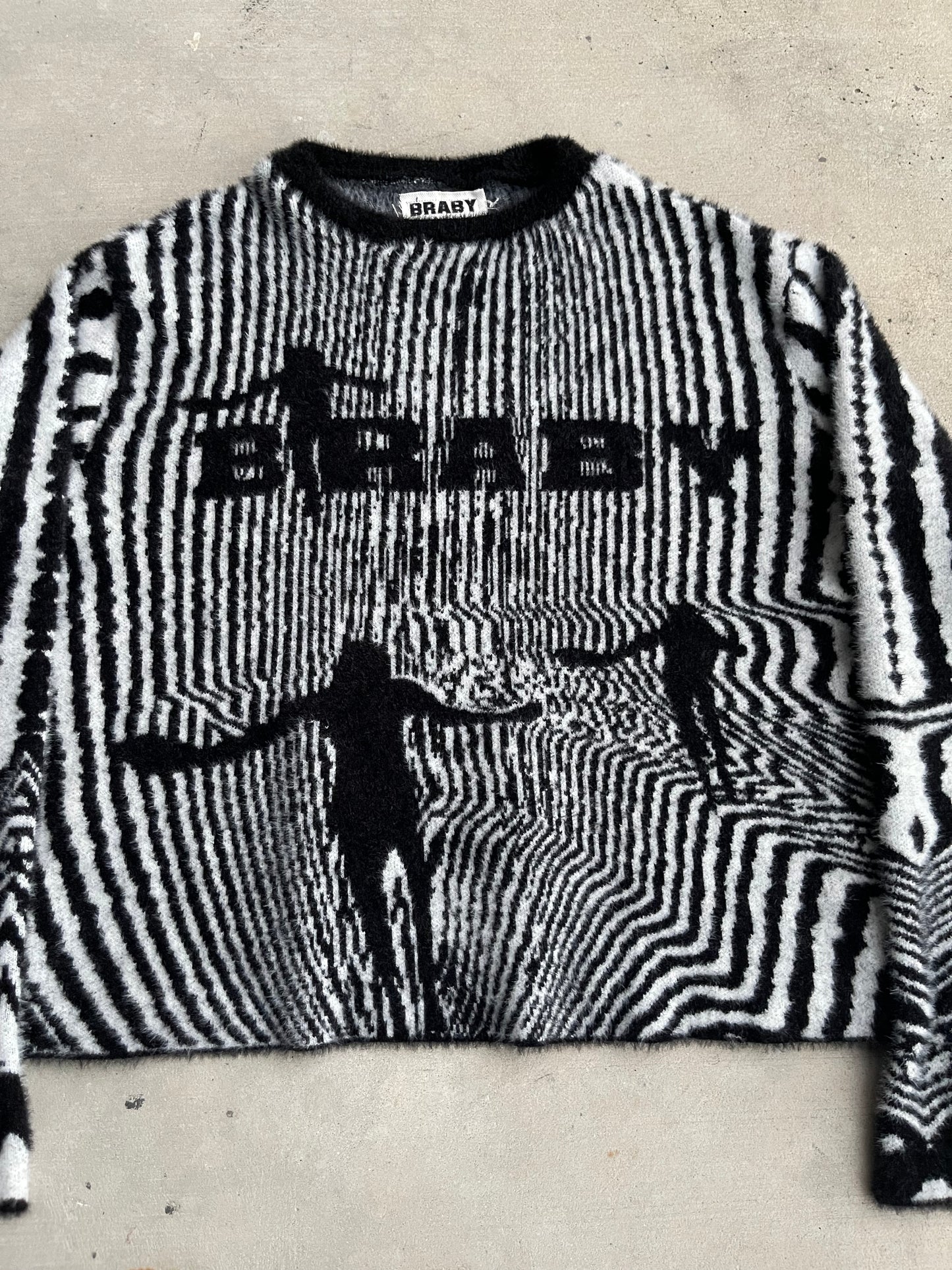 "i lost myself" mohair sweater