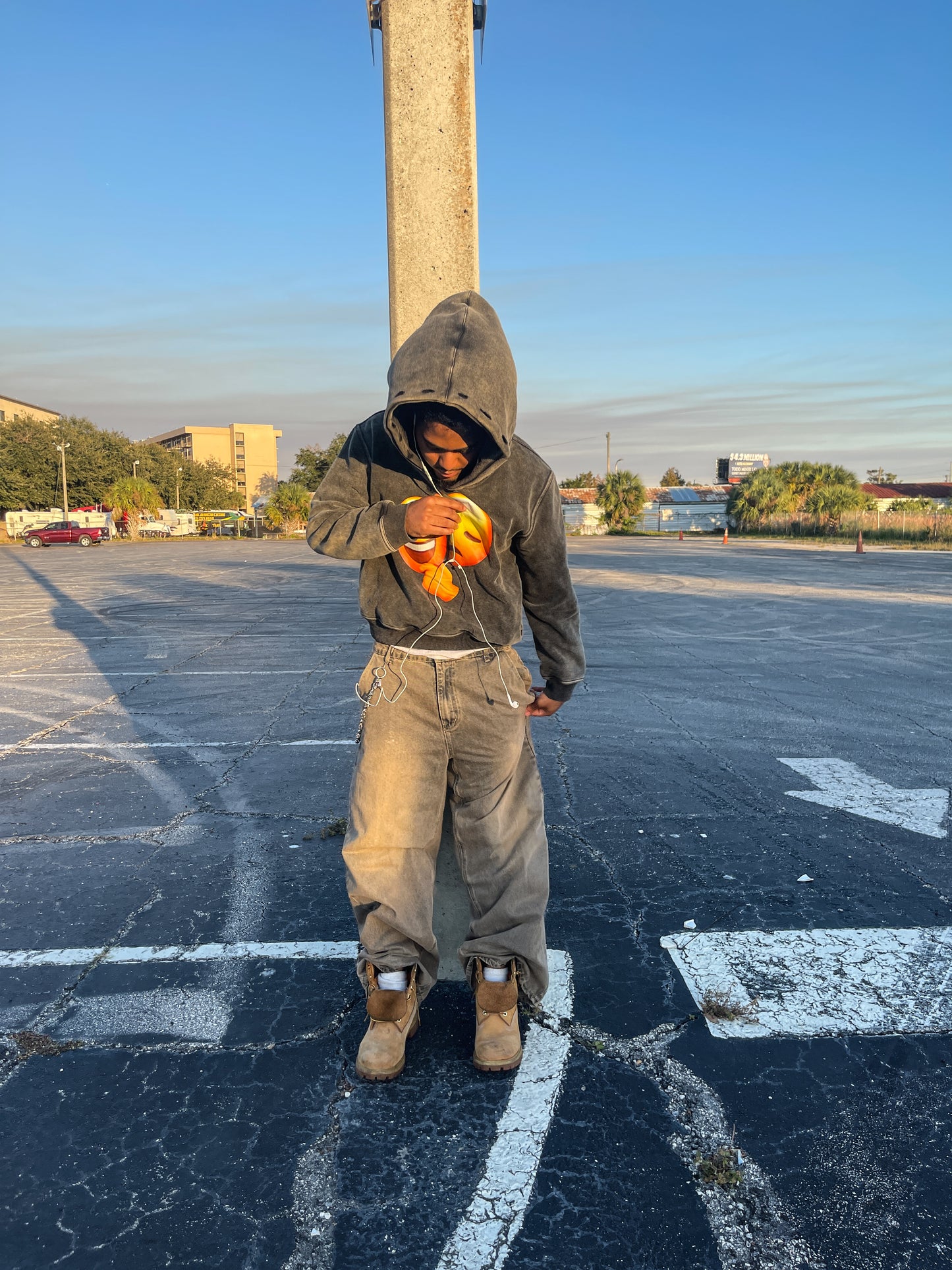 "masked emotions" emoji hoodie