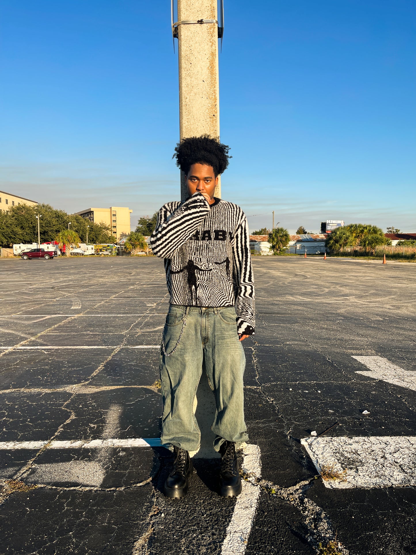 "i lost myself" mohair sweater