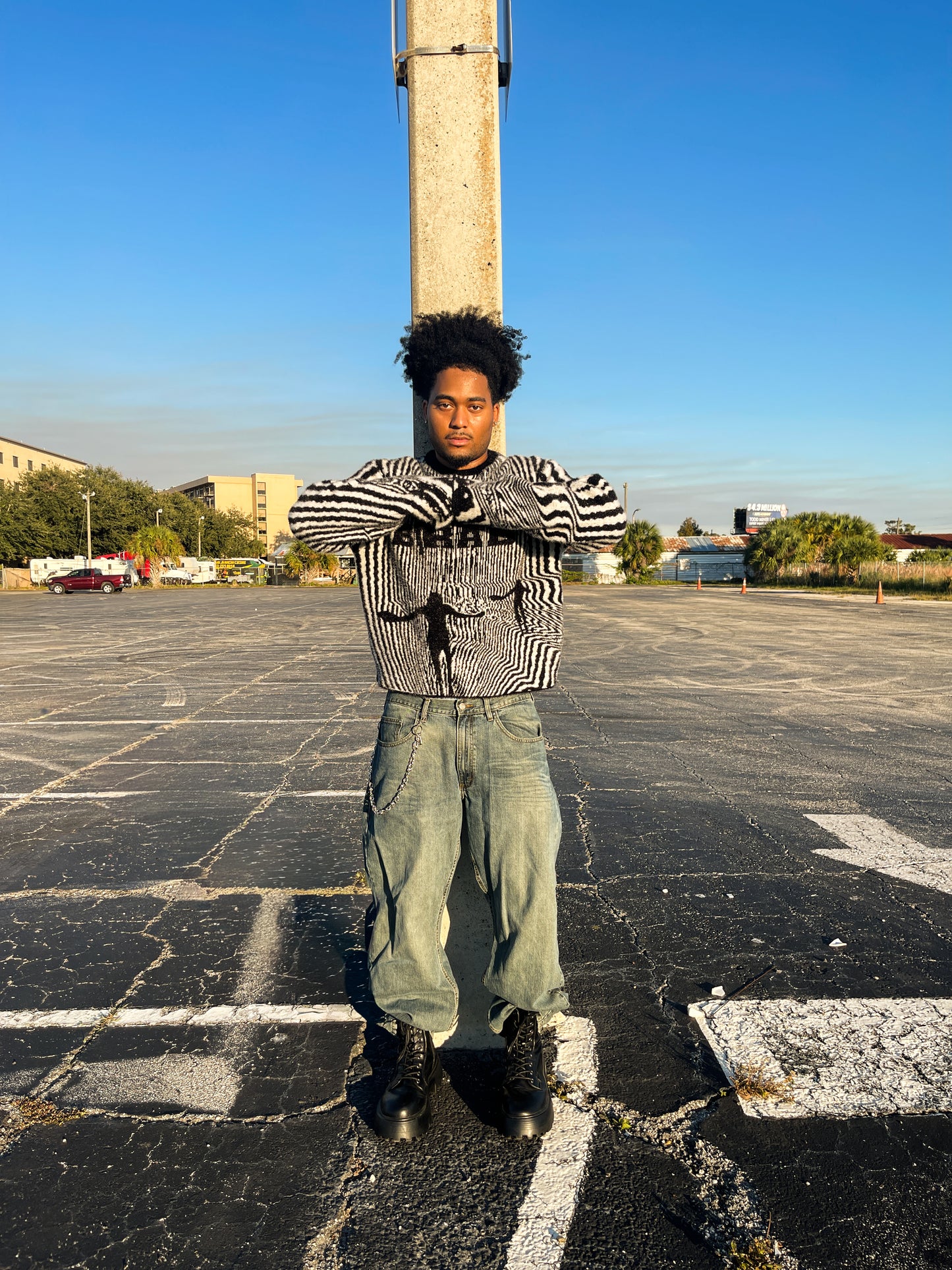 "i lost myself" mohair sweater