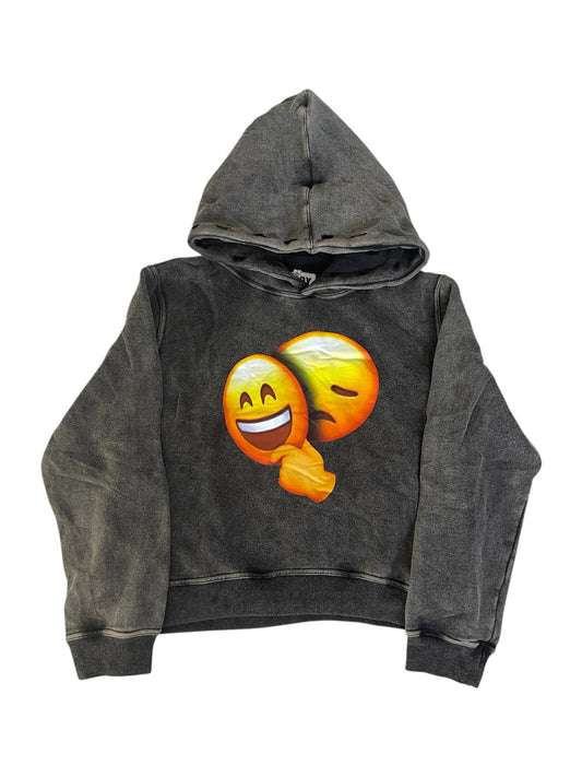 "masked emotions" emoji hoodie