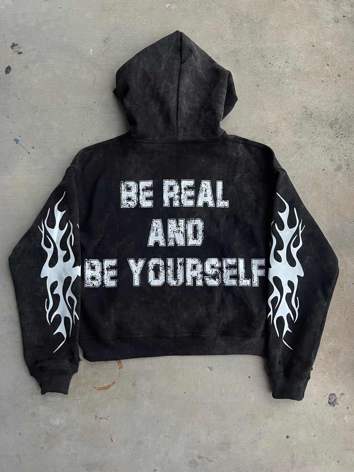 "mask off" zip up hoodie